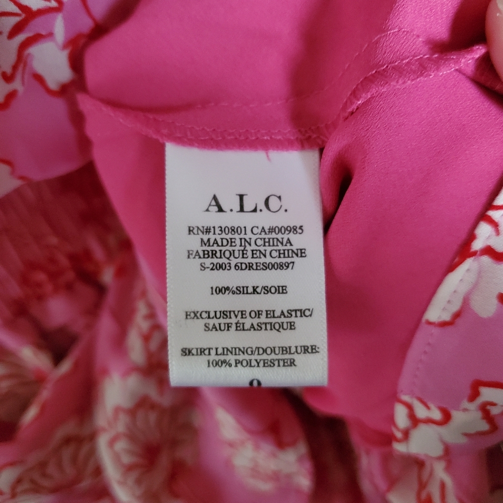 A.L.C. Cody Floral Silk Mini Dress - Picture 6 of 6